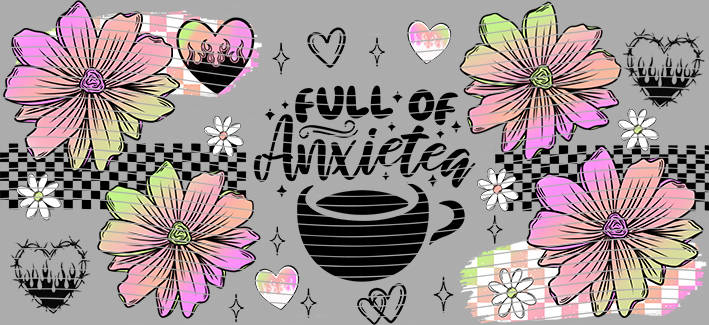 16oz Distressed Checkered-DC-79